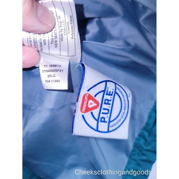 Patagonia XS Blue Nano Puff Full Zip Quilted Puffer Primaloft Vest Mens X-SMALL - Picture 7 of 8